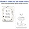 Avery Printable Matte White Corner Cards with Sure, 4.25" x 5.5" Rectangle Scalloped